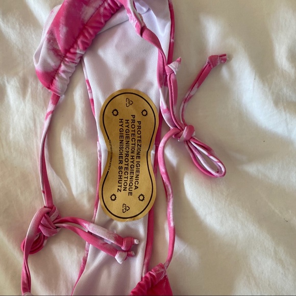 NWT Pink Tie Dye Bikini - Picture 5 of 6